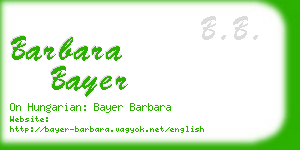 barbara bayer business card